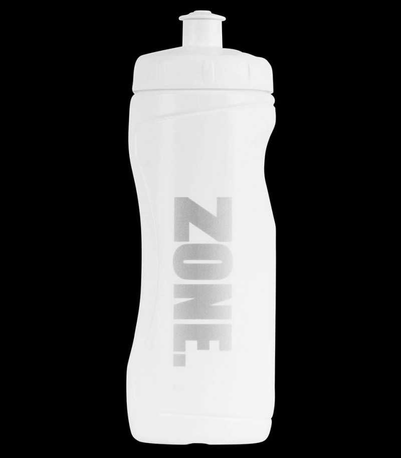 Zone Trinkflasche RECYCLED weiss/silber